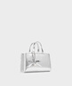CHARLES&KEITH26春新品情人節系列蕾絲包掛托特包CK2-30782880-A Silver銀色 S 曬單實(shí)拍圖