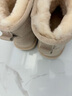 意爾康女靴雪地靴女冬季厚底加絨加厚保暖棉鞋百搭中筒短靴媽媽棉靴子 米白2 加絨 【靴筒羊毛內里】 36 曬單實(shí)拍圖