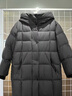 香影【鵝絨服】黑色中長(cháng)款羽絨服女2025冬季新款修身收腰保暖外套 深灰 S 155/80A/85-95斤 曬單實(shí)拍圖