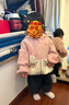 班喜迪【俏皮卡通】女童外套冬裝新款兒童洋氣公主上衣女寶寶秋冬季衣服 曬單實(shí)拍圖