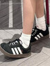 adidas「T頭鞋」VL COURT復古休閑板鞋德訓鞋男女阿迪達斯輕運動(dòng)   黑色/白色   42 曬單實(shí)拍圖