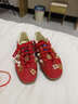 阿迪達斯（adidas）（adidas）三葉草男女鞋GAZELLE INDOOR低幫休閑鞋IF1808紅白36 曬單實(shí)拍圖