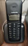 摩托羅拉（Motorola）數字無(wú)繩電話(huà)機 無(wú)線(xiàn)座機 子母機單機 套裝 大屏幕白色背光 清晰免提  辦公家用 T301C(黑色） 曬單實(shí)拍圖