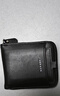 GIOIO日本進(jìn)口品質(zhì)新款拉鏈錢(qián)包男短款韓版潮學(xué)生復古橫豎款錢(qián)夾青年多 黑色橫款 曬單實(shí)拍圖