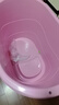 捷貝加厚大人泡澡桶成人沐浴桶塑料浴缸家用小戶(hù)型洗澡桶全身浴盆可坐 【特惠款】粉色-無(wú)蓋+禮包 曬單實(shí)拍圖