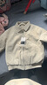 主意范（ZHUYIFAN）米白色鉚釘拼接PU皮衣外套男款春季高級感飛行夾克痞帥翻領(lǐng)棒球服 米色【升級款棉服】 L 推薦115-130斤 曬單實(shí)拍圖