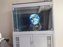 森森（SUNSUN）【包安裝】魚(yú)缸大型超白玻璃金魚(yú)缸客廳落地水族箱免換水底濾魚(yú)缸 1米長(cháng)41.5加寬底濾(紳士灰)帶豪華養魚(yú)禮包 曬單實(shí)拍圖