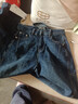 拉夏貝爾哈倫牛仔褲女春秋2025新款高腰顯瘦寬松直筒老爹蘿卜褲子 藍色 L 曬單實(shí)拍圖