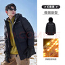 駱駝（CAMEL）男裝中長(cháng)款羽絨服男冬季三防加厚連帽防寒防潑水外套M14CA6B651 曬單實(shí)拍圖