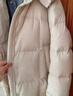 坦博爾羽絨服女士長(cháng)款鵝絨時(shí)尚泡芙冬季高領(lǐng)連帽外套530858D 知春米165 曬單實(shí)拍圖