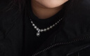 玖維婭珍珠項鏈女王妃款碎銀幾兩碎銀子項鏈施家珍珠小眾設計高級鎖骨鏈 碎銀子珍珠項鏈【禮盒裝】 曬單實(shí)拍圖