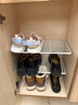 聚驪匯鞋柜分層隔板鞋子收納神器鞋架疊放分隔層柜子置物隔板鞋托層架 白色三層大號高款 曬單實(shí)拍圖