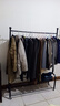 衣炫衣架落地衣帽架掛衣服落地臥室專(zhuān)用掛衣架晾衣架衣服出租屋置物架 【超粗32管】耀石黑120cm 【多層分區收納】送網(wǎng)籃+鞋架+金屬輪 曬單實(shí)拍圖