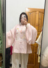 重回漢唐溶溶月豎領(lǐng)對襟襖馬面裙套裝原創(chuàng  )明制漢服女款秋冬款 淺粉色豎領(lǐng)對襟襖/預售 付款45天 L 曬單實(shí)拍圖
