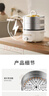 九陽(yáng)（Joyoung）電蒸鍋電煮鍋電火鍋家用多功能電鍋早餐蒸玉米包子鍋電熱鍋13L三層大容量不銹鋼加大蒸籠蒸鍋GZ162 曬單實(shí)拍圖