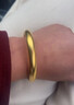 祥源昌黃金泥鰍背手鐲古法傳承鐲子金包銀足金999足銀生日禮物實(shí)心首飾 總重約35克-寬10mm-加厚金重3.5g 58圈口 【真金真銀-假一賠十】 曬單實(shí)拍圖