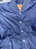 Levi's李維斯25年秋冬新款情侶同款時(shí)尚休閑寬松羅紋立牛仔羽絨服 藍色 M 曬單實(shí)拍圖