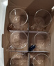 雅集茶具品茶杯曉茶杯100ml耐熱玻璃品茗杯家用辦公杯彩把-6個(gè)裝 曬單實(shí)拍圖