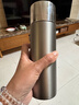 富光保溫杯全鋼男款水杯子茶水分離高檔定制送禮泡茶杯定制中秋節禮物 鈦銀灰520ml【316L不銹鋼內膽】 曬單實(shí)拍圖
