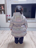 戴維貝拉（DAVE＆BELLA）女童羽絨服中長(cháng)款寶寶白鴨絨外套小童外衣連帽兒童上衣冬裝新款 夢(mèng)幻紫【現貨】 110 cm（建議身高100-110cm） 曬單實(shí)拍圖