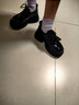 回力樂(lè )福鞋女時(shí)尚百搭英倫風(fēng)小皮鞋女厚底增高舒適休閑女鞋 黑色 36 曬單實(shí)拍圖