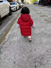 G.duck小黃鴨兒童羽絨服男女寶寶2025新款加厚白鴨絨冬裝中長(cháng)款連帽外套 大紅色 長(cháng)款羽絨服 90 cm 曬單實(shí)拍圖