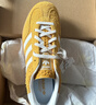 阿迪達斯（adidas）女 三葉草系列 GAZELLE INDOOR W 低幫休閑鞋 HQ8716 黃白  38.5 曬單實(shí)拍圖