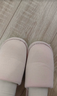 利達妮（TZLDN）室內棉拖鞋女款防滑秋冬季棉居家女士家居情侶毛布拖鞋 粉色40-41 曬單實(shí)拍圖