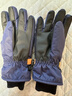 牧萌兒童手套滑雪手套男童騎行防水小孩玩雪卡通保暖手套 藏青色 XL 曬單實(shí)拍圖