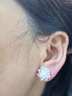 瑞泓祥999純銀耳針煙花珍珠耳釘女輕奢高級感氣質(zhì)耳環(huán)2026新款爆款耳飾 999純銀耳針-后掛式煙花珍珠耳釘 曬單實(shí)拍圖