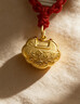六福珠寶新年禮物 黃金吊墜長(cháng)命百歲鎖足金周歲禮不含項鏈 計價(jià) 約1.90克 曬單實(shí)拍圖