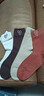 貓人（MiiOW）10A抗菌純棉襪子女士秋冬季保暖襪中長(cháng)筒襪女襪100%全棉加厚棉襪 曬單實(shí)拍圖