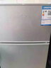 新飛冰箱小型租房用 一級能效冷 藏冷凍兩用1-2人家用小冰箱 出租房雙門(mén)電冰箱辦公室兩門(mén) 26年升級 76A128L一級能效【保鮮盒款】銀 曬單實(shí)拍圖