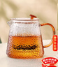 憶壺茶（YIHUTEA）泡茶壺玻璃耐高溫加厚泡茶壺茶水分離大容量水壺煮茶家用辦公茶具 【1000ML大容量】錘紋玻璃壺 曬單實(shí)拍圖