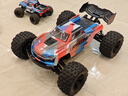 ARRMA 莫哈維 1/8 卡屯V6 6S遙控電動(dòng)無(wú)刷防水RC遙控車(chē)大腳車(chē)模型 卡屯V6 藍橙色 不含電池 充電器 曬單實(shí)拍圖