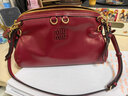 MiuMiu【禮物】繆繆女士Caprice牛皮革小號背包單肩包手提包 寶石紅 曬單實(shí)拍圖