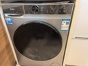 海爾（Haier）全自動(dòng)滾筒洗衣機 家用10kg大容量 慕斯沖浪洗除菌螨 筒自潔 多樣化程序 變頻洗衣機XQG100-25TS 曬單實(shí)拍圖