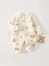婧麒（JOYNCLEON）新生嬰兒衣服寶寶連體衣純棉夾棉加厚哈衣爬服冬裝 Jlt200683 曬單實(shí)拍圖