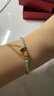 靈久久S925銀帶磁鐵相吸手串手鏈扣手工DIY飾品配件磁鐵項鏈扣 金黃色 曬單實(shí)拍圖