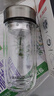 富光玻璃杯雙層 帶茶隔高硼硅玻璃水杯 茶水分離車(chē)載泡茶杯子男400ml 曬單實(shí)拍圖