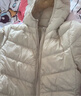 笛莎（DEESHA）童裝女童2025秋冬短款三防輕薄羽絨服外套 卡其色 160 曬單實(shí)拍圖