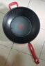 特福（Tefal）炒鍋有鈦不粘鍋家用炒菜鍋少油煙鍋32cm炒鍋佳溫紅心磁爐通用炒鍋 曬單實(shí)拍圖
