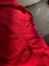MUJI女式 棉冬季 U領(lǐng) 八分袖T恤 打底衫肌底衣 秋衣保暖內衣 FCD56A3A 紅色 L （165/88A） 曬單實(shí)拍圖