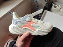 鴻星爾克兒童運動(dòng)鞋男女童新款網(wǎng)格拼接中大童學(xué)生休閑跑步鞋丨川行 微晶白/冰檸綠 -偏小1碼 35 曬單實(shí)拍圖