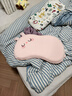 科巢兒童枕頭寶寶嬰兒硅膠枕透氣可水洗冰絲幼兒園小學(xué)生1-3-6歲以上 【適用3-6歲-7A抗菌】粉糯兔耳(全枕可機洗) 曬單實(shí)拍圖