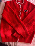 巴拉巴拉童裝女童毛衣2025春裝兒童毛衫紅色針織保暖撞色開(kāi)衫209125103003 曬單實(shí)拍圖