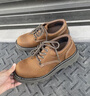 卡特（CAT）休閑皮鞋工裝鞋男鞋經(jīng)典款EXPRESSWAY牛皮固特異工作鞋通勤鞋 淺棕色P721416 42 曬單實(shí)拍圖