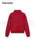 斯凱奇（Skechers）新年禮物針織套頭衛衣女2025冬季新款長(cháng)袖外套休閑運動(dòng)服L425W012 曬單實(shí)拍圖