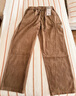 馬登卡其色燈芯絨休閑復古氣球褲顯瘦直筒闊腿燈籠長(cháng)褲子女士秋冬 卡其色 （寬松版型 可拍小一碼） M 曬單實(shí)拍圖