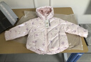 波司登（BOSIDENG）25新款羽絨服女童短款5A抗菌絨萌趣新年紅連帽外套新年紅本命年 棉花糖淺粉9EF3-店長(cháng)推薦 110 /56 約100-110cm 18kg 曬單實(shí)拍圖